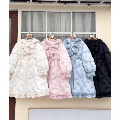 Mademoiselle Pearl Cotton Padded Coat(Limited Quick Pre-Order/4 Colours/Full Payment Without Shipping)